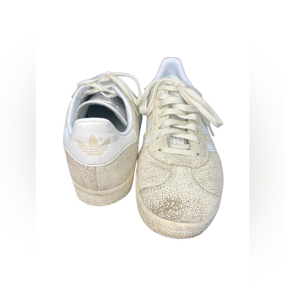 Adidas Gazelle Clear Grey Crackle Cloud Off White Shoes Sneakers womens 6.5 - Picture 7 of 10